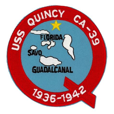 USS Quincy CA-39 Ship Patch | Flying Tigers Surplus