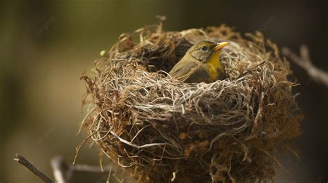 Bird Sitting In A Nest Background Birds And Their Nests Pictures Nest