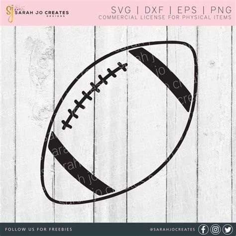 Football Outline SVG Football SVG Sports Football SVG Super Bowl Svg ...