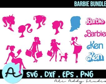 Barbi Logo Babe Doll Design Bundle Retro S S S S S Svg Png