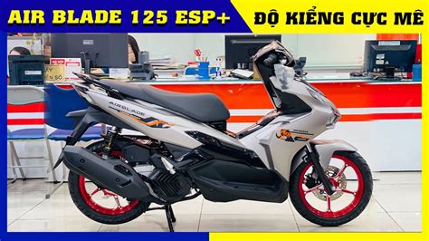 Honda Air Blade 125 ESP Độ Kiểng Giá AB 125 2023 Màu Xám Xi Măng CUA