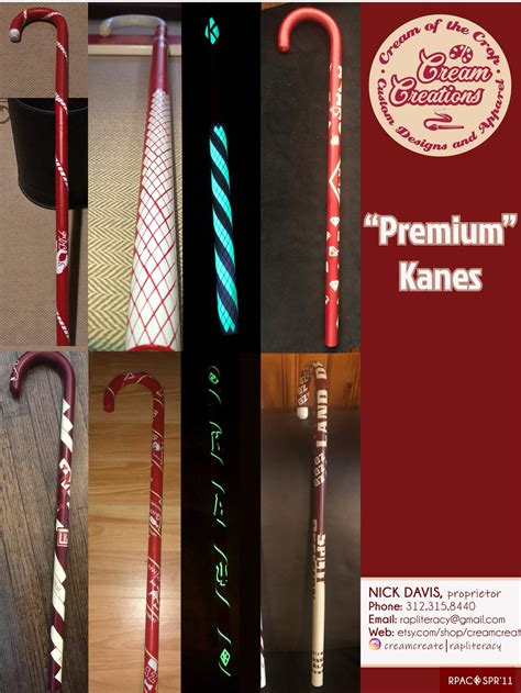 Three Section Kane Kappa Alpha Psi Cane Red White Kane Etsy