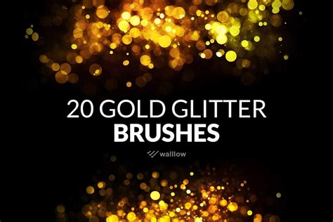 20 Glitter and sparkle photoshop brushes | Gogivo