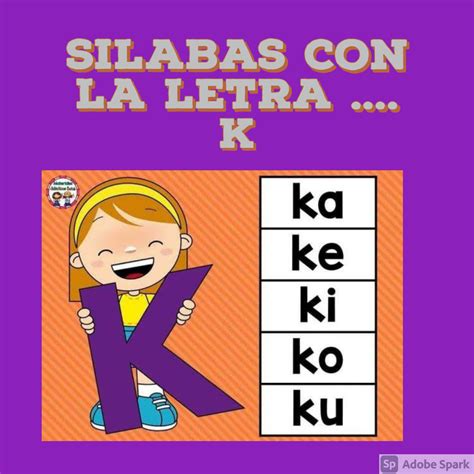 Cuadernillo De Silabas Con La Letra K Material Did Ctico Primaria The