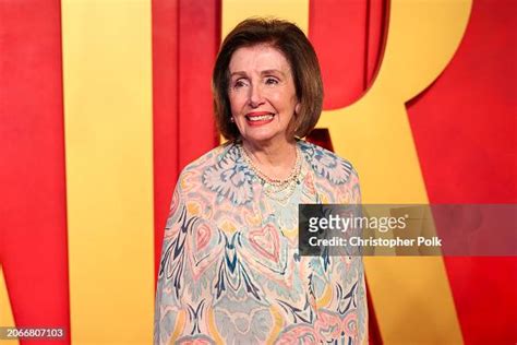 Nancy Pelosi At The 2024 Vanity Fair Oscar Party Held At The Wallis