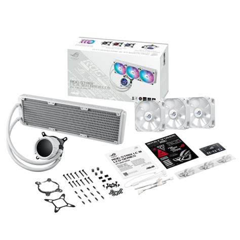 Rog Strix Lc Iii Argb Lcd White Edition Gaming Cpu Liquid Coolers