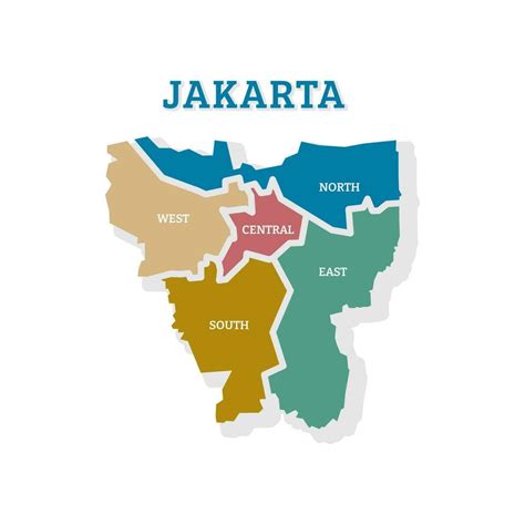 Map Of The Province Of Jakarta Administrative And Political Map