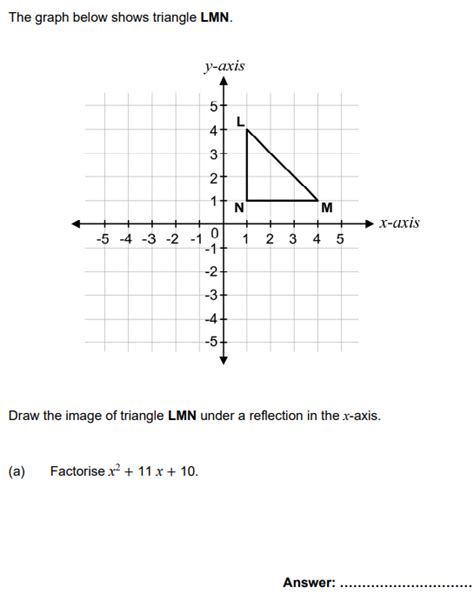 The Graph Below Shows Triangle Lmn Draw The Studyx