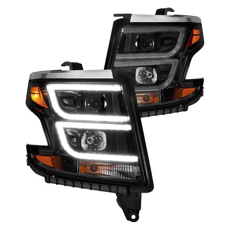 Anzo 111492 Plank Style Black LED U Bar Projector Headlights With