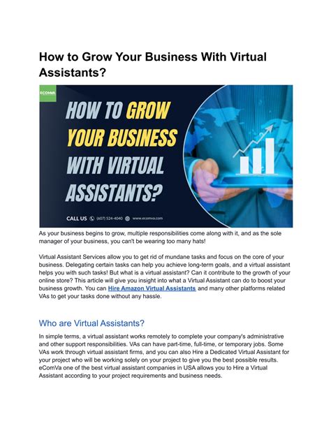 Ppt How To Grow Your Business With Virtual Assistants Powerpoint Presentation Id11971994