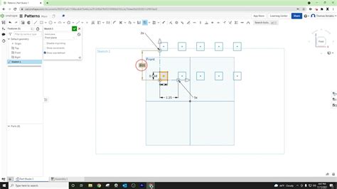 Onshape Linear Pattern Youtube