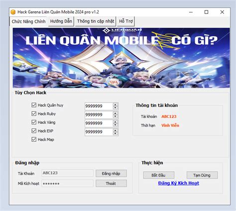 Hack Liên Quân Mobile mới nhất 2024 5giay