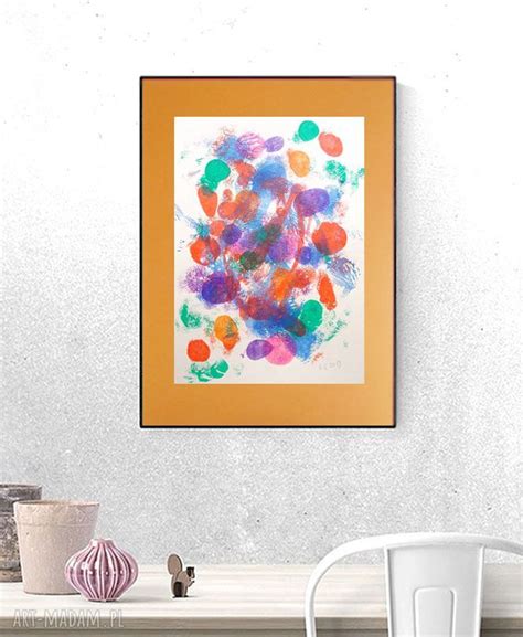 Boho Dekoracja na Ścianę Abstrakcyjny Rysunek 30x40 ღ art Madam pl