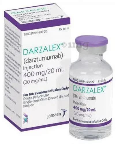 Daratumumab Darzalex 400Mg Injection At Rs 45800 Vial Darzalex