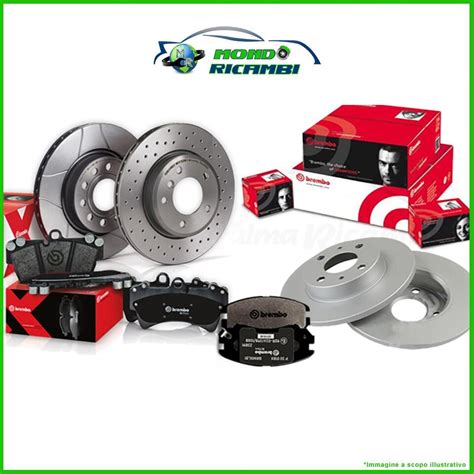 Kit Scheiben Beläge Brembo Hinten für Volvo V70 III 302MM 07