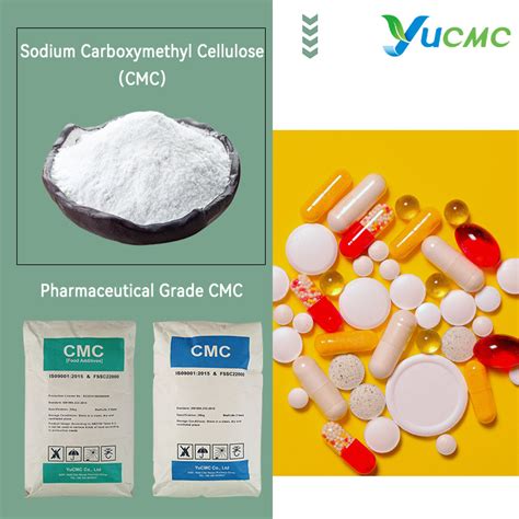 Yucmc Pharmaceutical Grade Sodium Carboxymethyl Cellulose Cmc Cmc And