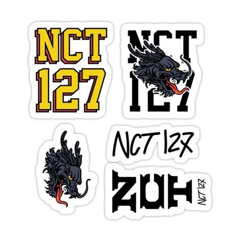 NCT 127 Dragon Sticker By Duckiechan Nct Nct 127 Pop Stickers