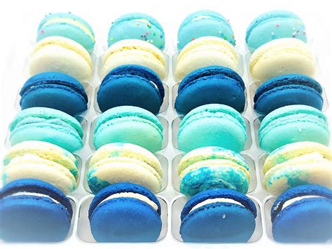 pack assorted macaron  blue set great   party