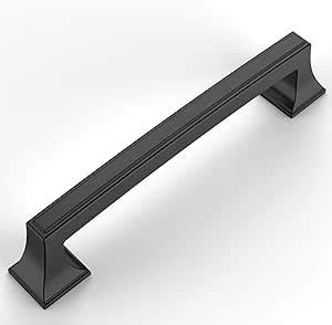 Amerdeco Pack Matte Black Cabinet Pulls Inch Mm Hole Center