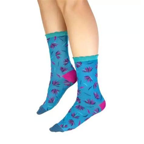 Chaussettes Femme Bio Lili Gambettes Bleu Envoi Pas Cher