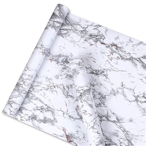 (Marble) Matte Marble Contact Paper Self Adhesive Waterproof Wallpaper ...