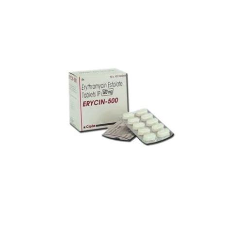 Erythromycin 500 Mg Tablets Online At Best Price