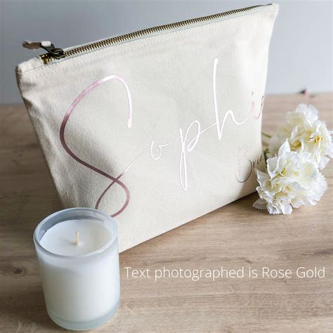 Bride Makeup Bag Personalised Bride Cosmetic Bag Wedding | Etsy