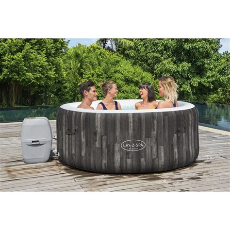 Bestway Lay Z Spa Bahamas Signature Airjet Inflatable Hot Tub Spa