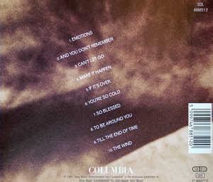 Album | Mariah Carey | Emotions | Columbia Records | | | 1991