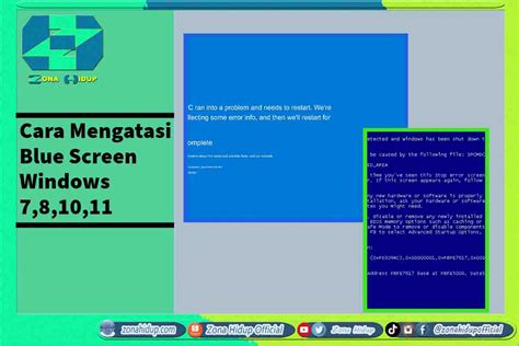 Cara Mengatasi Blue Screen Windows 781011 Zona Hidup