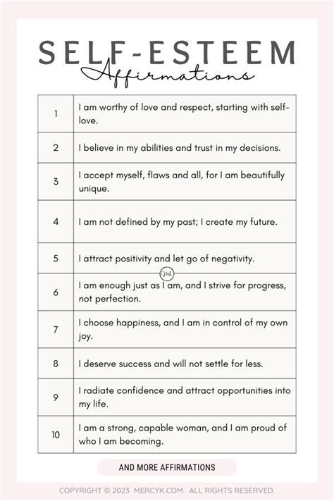 Affirmations life self – Artofit