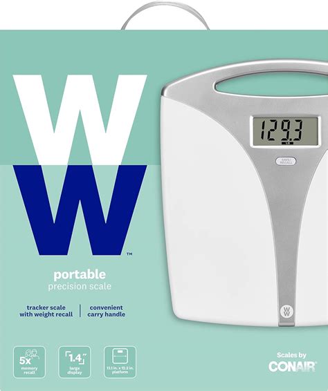 Ww Scales By Conair Portable Precision Plastic Electronic Weight