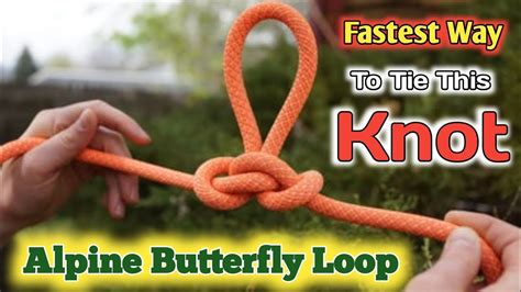 Alpine Butterfly Loop Knot How To Tie Butterfly Rope Knots Youtube