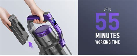 Honiture Cordless Vacuum Cleaner Kpa Mins Stick Vacuum With Oled