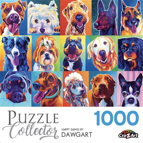 Cra Z Art Puzzle Collector Piece Happy Dawgs Jigsaw Puzzle