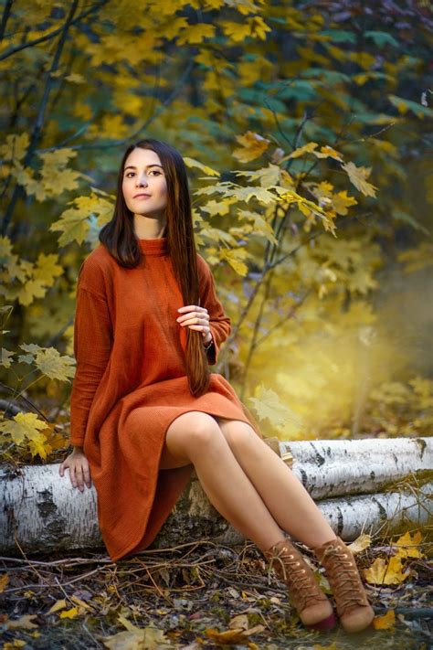 осень, девушка, осенние фотосессии, оранжевый, осень, autumn ...