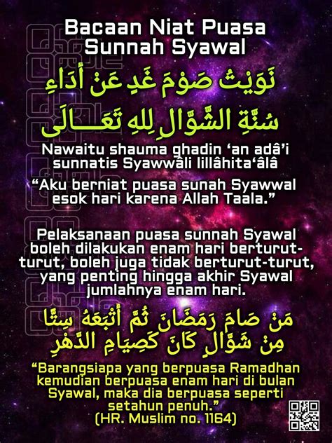 Niat Puasa 6 Hari Syawal Kumpulan Doa