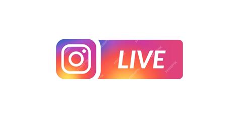 Instagram Live Icono Logo Vector Diseño Aislado Icon Live Instagram En