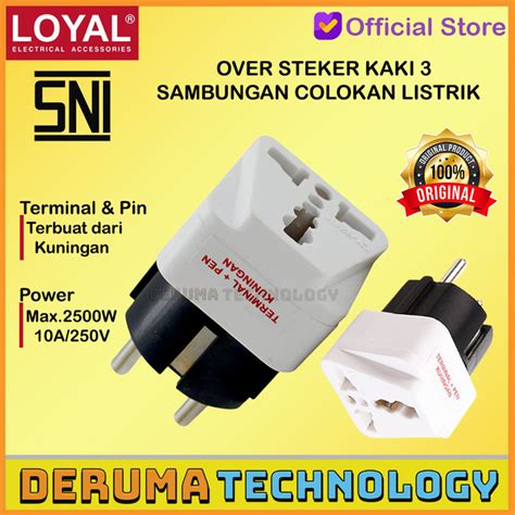 Jual Loyal Over Steker Kaki 3 Ke 2 Colokan Listrik Sambungan Oversteker