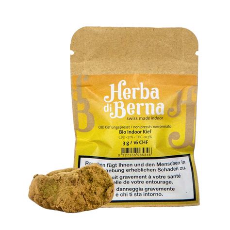 Herba Di Berna CBD Kief BIO Indoor Pollen 3g