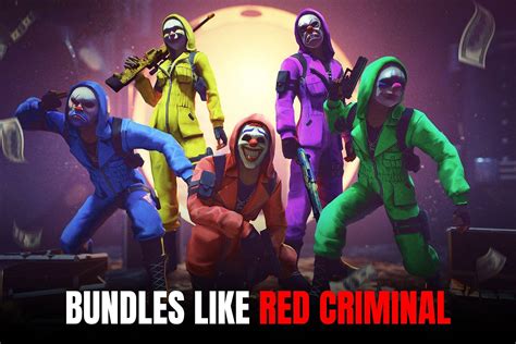 5 rare Free Fire bundles like Red Criminal (MAX version)