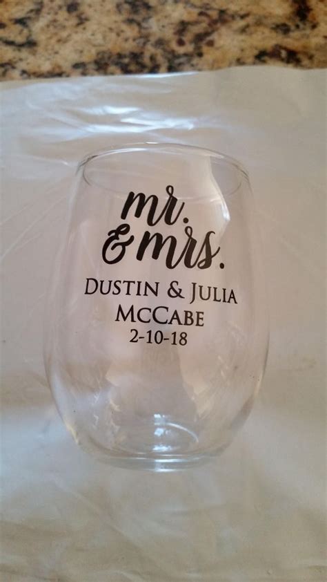 Stemless Wine Glass Favors | Personalized Favors | Stemless wine glass favors, Wine glass favors ...