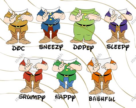 Seven Dwarfs Png Bundle Seven Dwarfs Christmas Costume Seven Etsy Canada