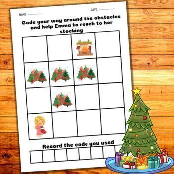 Christmas Directional Coding Activity | Christmas Screen Free Coding