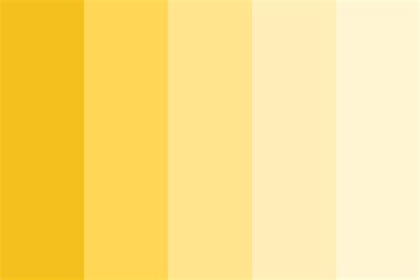 Traffic Light Yellow Color Palette