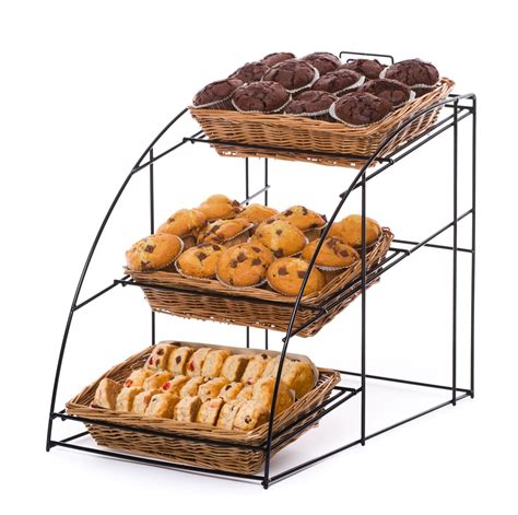 3 Tier Counter Top Display Wide Basket Display Stand Westminster