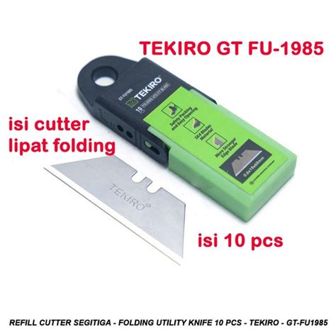 Jual ISI PISAU CUTTER LIPAT TEKIRO GT FU 1985 REFILL FOLDING UTILITY