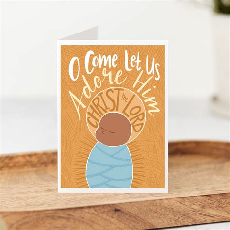 O Come Let Us Adore Him Christmas Cards – Twelfth and Blossom