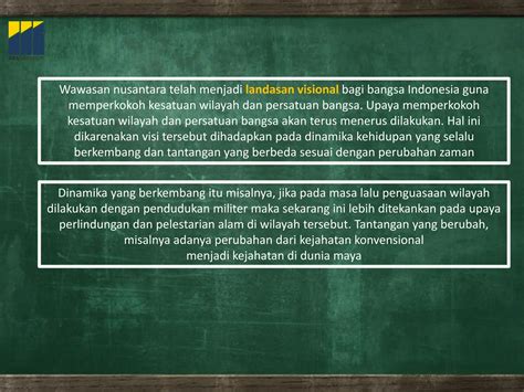 Wawasan Nusantara Sebagai Konsepsi Dan Pandangan Kolektif Kebangsaan Ppt