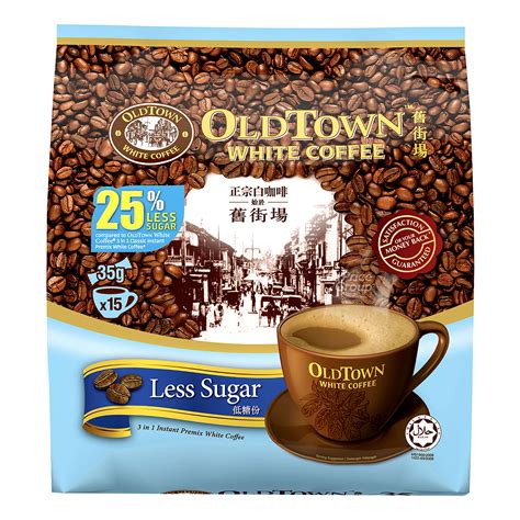 Old Town 3 In 1 Instant White Coffee Less Sugar NTUC FairPrice